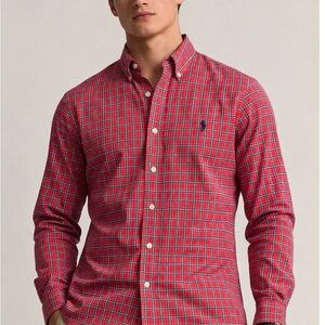 Ralph Lauren Red Plaid Button Down Shirt